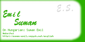 emil suman business card